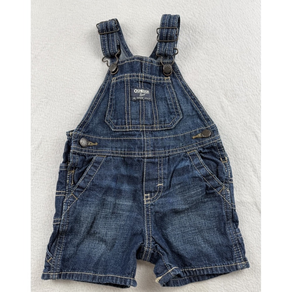oshkosh b'gosh Vestbak Denim Shortalls Baby Size 12M